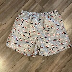Columbia PFG Grey Casual Shorts Men Large Inseam 8”‎ Bin H-4